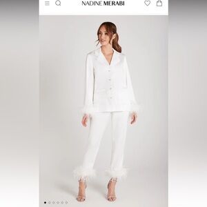 Nadine Merabi Darcie White Pajamas